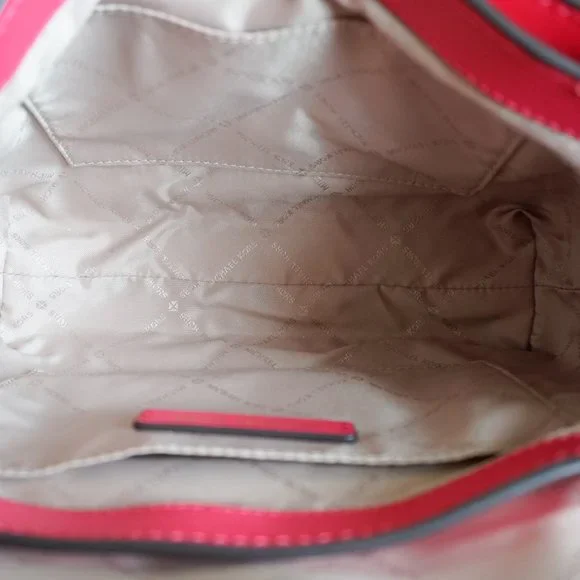 Michael Kors Ellis Medium Flap Messenger Shoulder Leather Bag Electric Pink - Picture 9 of 12